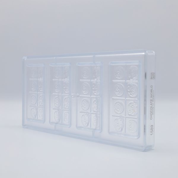 1589 CW Форма для шоколаду "Смайли" 97x48x8 мм