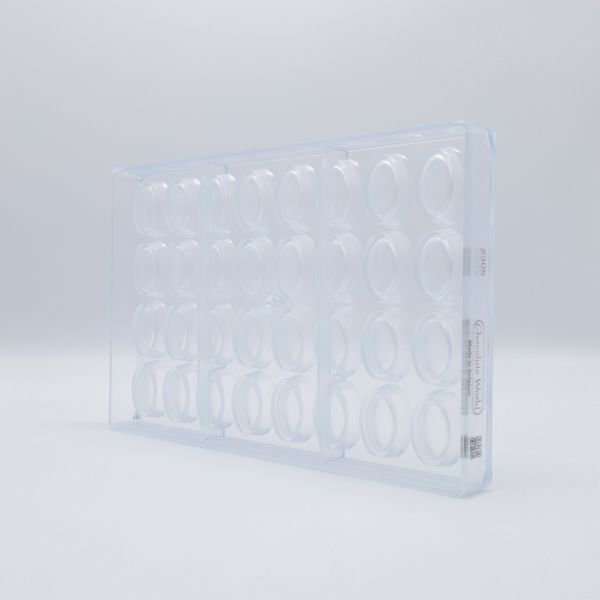 2305 CW Форма для шоколаду "Плоский овал" 33x22x12 мм, 32 шт. x 7 г