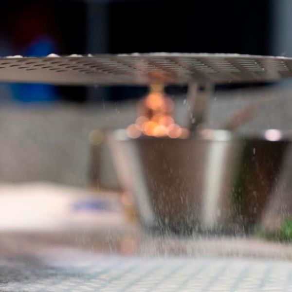 A-41F/120 Лопата для піци кругла перфорована ал. d 41 см, ручка з ал. 120 см, повний розмір 166 см