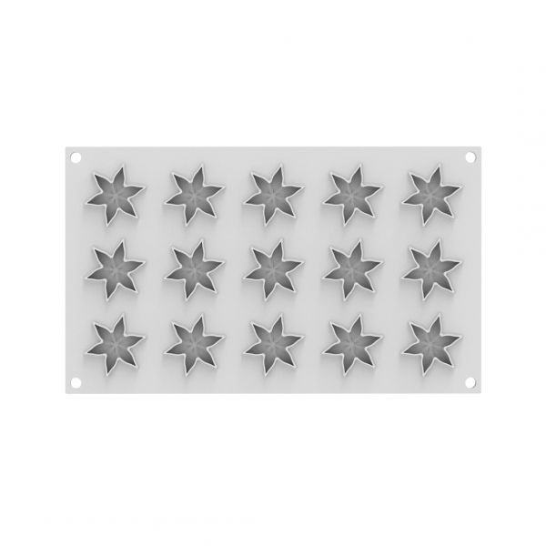 COROLLE 4 Форма силіконова Ø45 h 6 мм (15x57 мл)