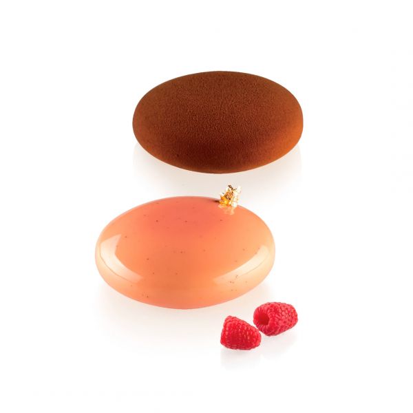 MUL3D PEBBLE 120 Форма силіконова об'ємна "камінь"  Ø 80 h 35 мм + кришка в наборі