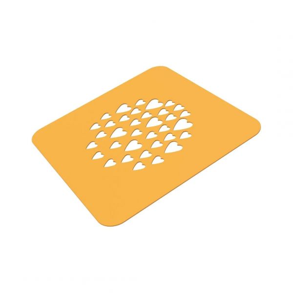 STENCIL CUORE Силіконовий килимок "Серце" Ø 100 мм h 1 мм (2 шт)