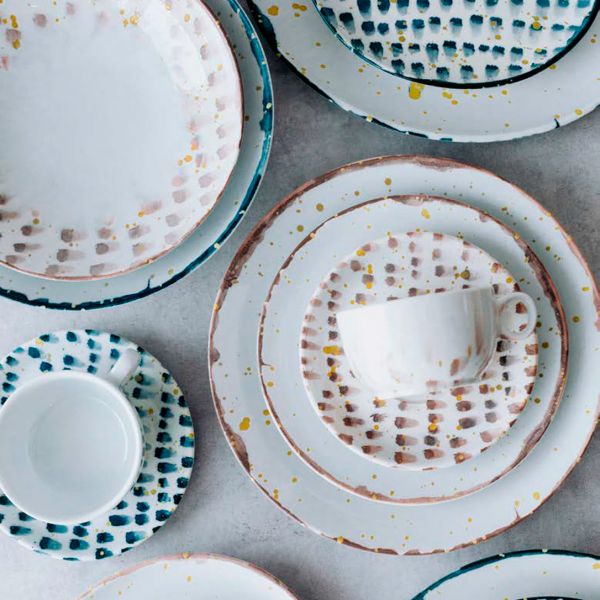 ISC1922-K0011 Тарілка глибока 22 см серія "Isabelle" декор "Blue Brush"