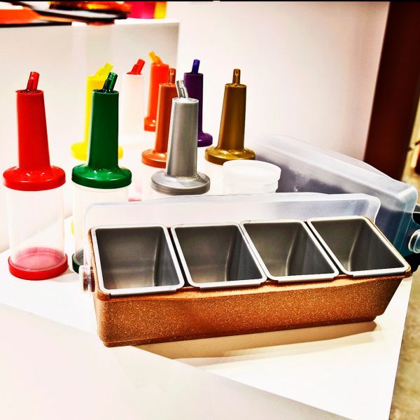 PM01MC Пляшка з гейзером 1 л прозора (бронзова кришка)