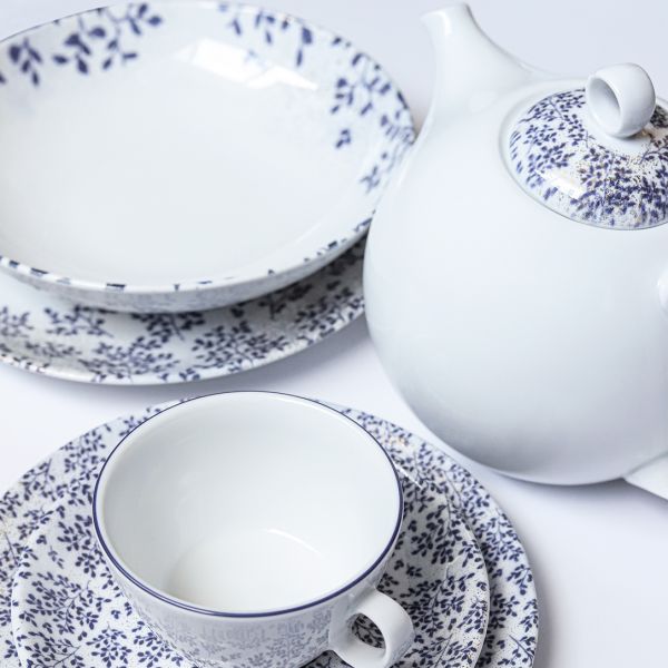 ISC2127-T0073-A0001 Тарілка кругла 27 см серія "Isabelle" декор "Golden Dew"