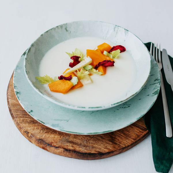 ISC2127-K0008 Тарілка кругла 27 см серія "Isabelle" декор "Stone Blue"