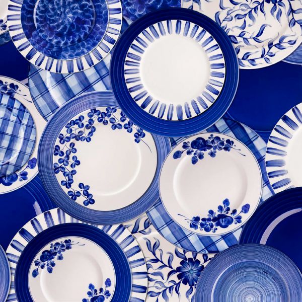 MIR2131-X8852 Тарілка кругла 31 см декор Flora серія "Indigo"