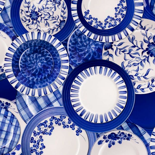 MIR2131-X8853 Тарілка кругла 31 см декор Maritime серія "Indigo"