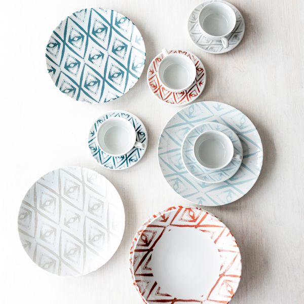 ISC2127-K0037 Тарілка кругла 27 см серія "Isabelle Diamond" декор "Blue"