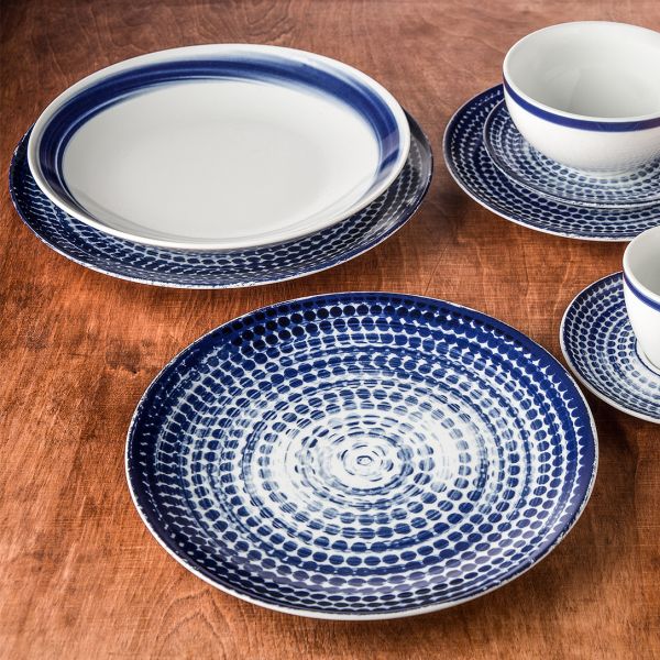 ISC2127-X8821 Тарілка кругла 27 см декор Points серія "Isabelle"