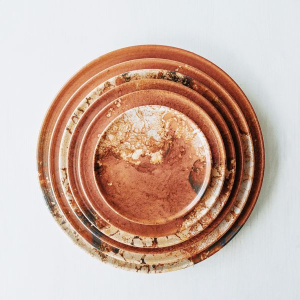 OPT2126-T0010 Тарілка кругла 26 см серія "Optimo" декор "Marble"