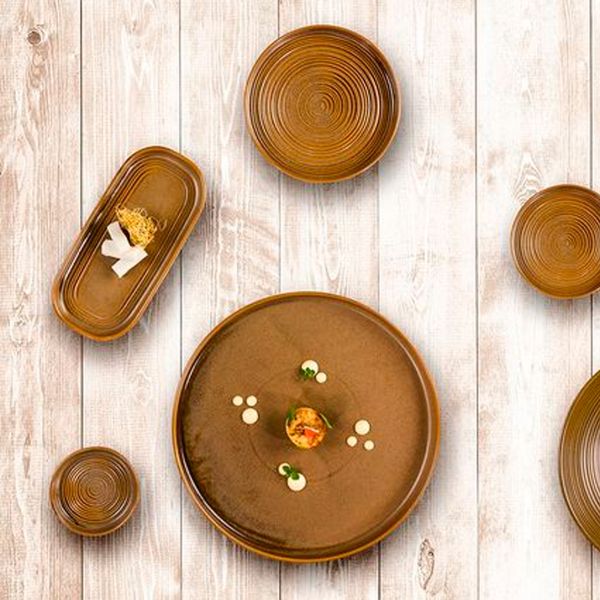 HL-KD-CP-23-CK Тарілка глибока 23 см (1250 мл), декор "Kaldi", серія "Helix"