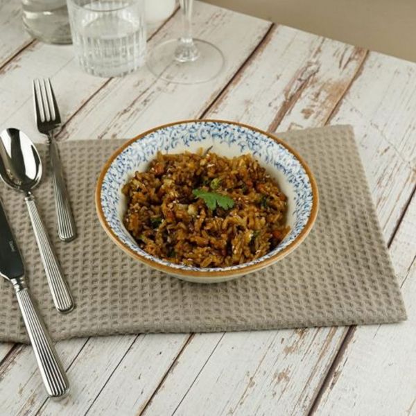 TN-EA-FL-21-CK Тарілка глибока 21 см (800 мл), декор Edera, серія "Tinta"