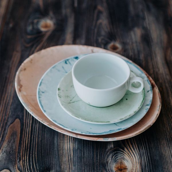 JOS0222-K0010 Чашка 220 мл серія "Josefine" декор "Stone Green"