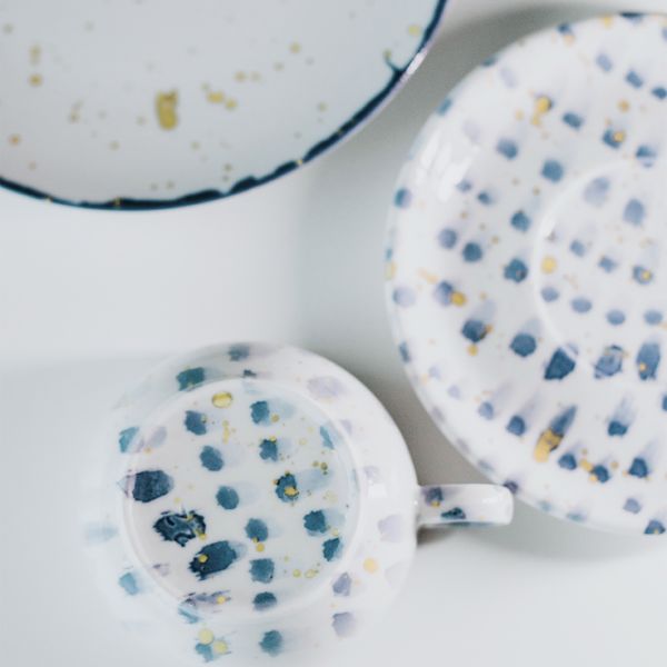 JOS1715-K0013 Блюдце 15 см серія "Josefine" декор "Blue Brush"