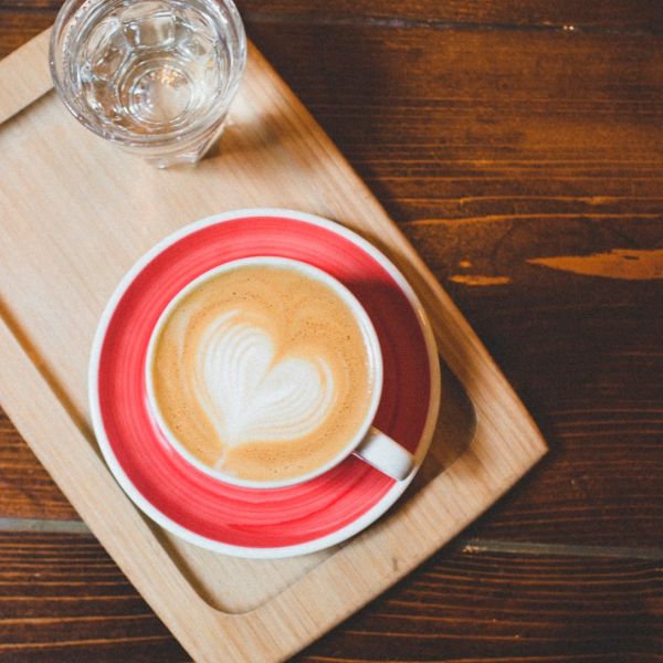 35185 Чашка cappuccino 180 мл Red "Verona Millecolori Hand Painted Brush stroke A with handle"