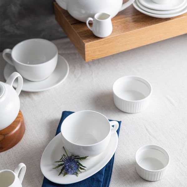 775537 Блюдце овальне 17х12,5 см серія "Cafe time"