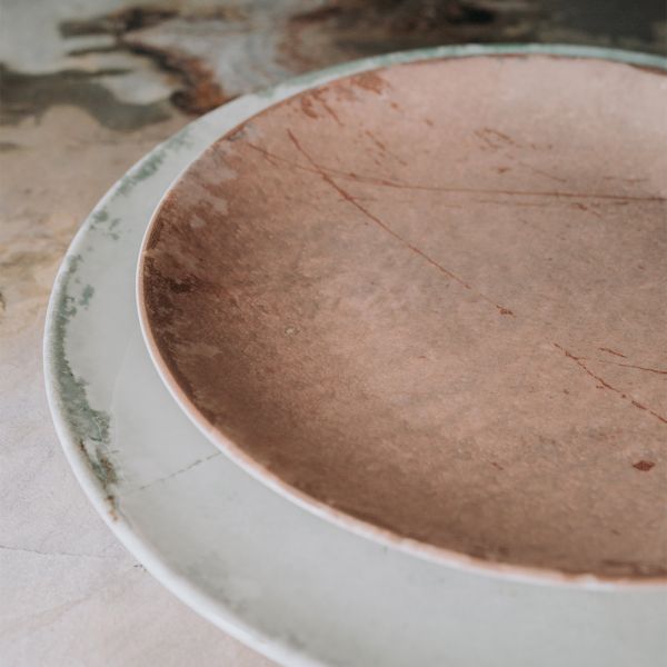 ISC3028-K0009 Блюдо овальне 28x22 см серія "Isabelle" декор "Stone Ginger"