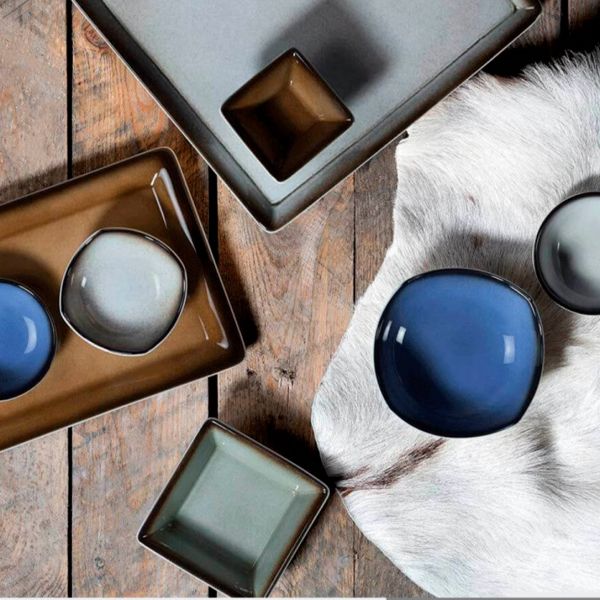 736169-57124 Тарілка прямокутна 32,5*26,5*1,8 см колір Grau серія "Fantastic"