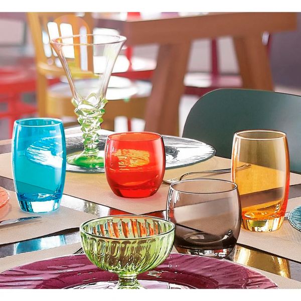 J8486 Склянка низька 320 мл серія "Salto color studio" червона