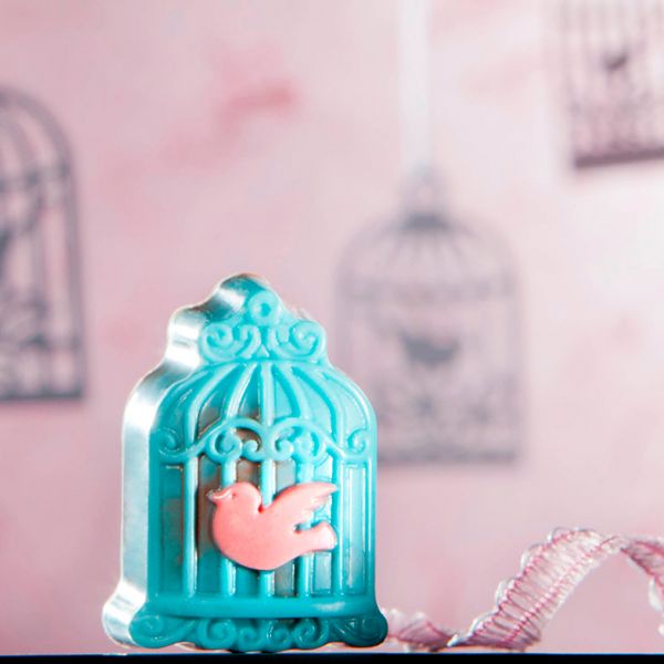 1785 CW Форма для шоколаду "Пташина клітка" 34,5x26 мм h 18 мм, 3x7 шт./ 11 г