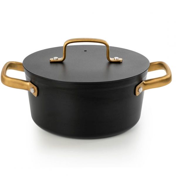 716922 Кастрюля з антипригарним покр. з кришкою  d-20 см серія "Samoa Iconic"