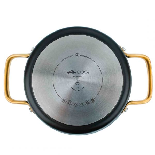 716922 Кастрюля з антипригарним покр. з кришкою  d-20 см серія "Samoa Iconic"