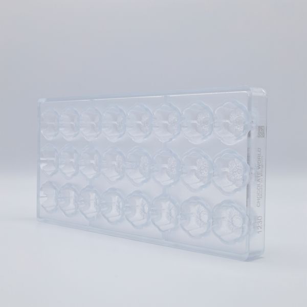 1230 CW Форма для шоколаду "Анемона" 31x31x17 мм, 3х8 шт./ 12 г