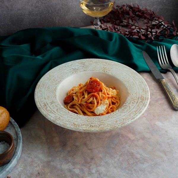 AN-GT-28-CK Тарілка для пасти з прямим бортом 28 см (480 мл), серія "Antico"