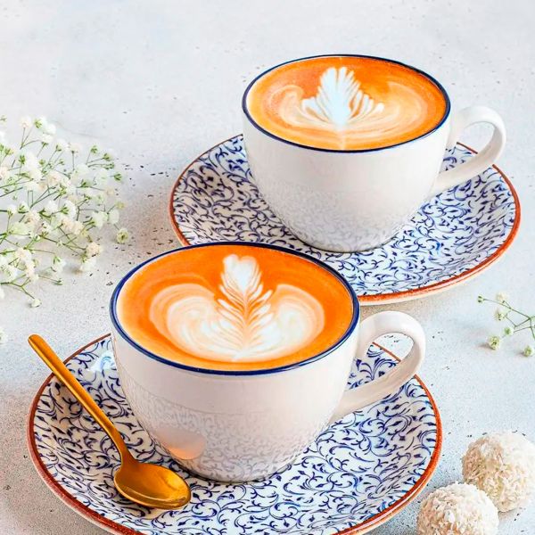 TN-EA-ZT-01-KT Блюдце 12 см під чашку 75 мл, декор Edera, серія "Tinta"