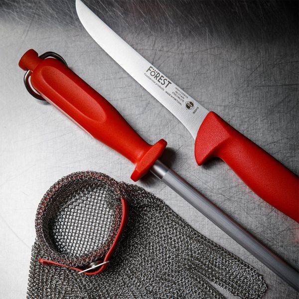 362414 Ніж обробний 140 мм червоний