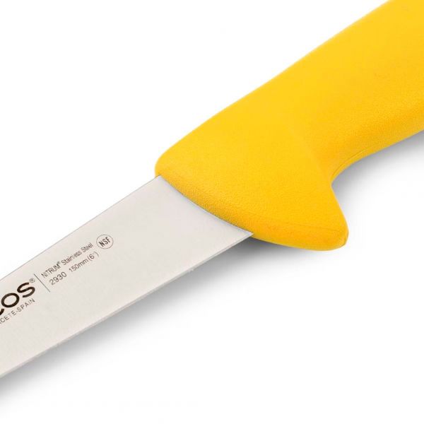 293000 Ніж м`ясника 150 мм серія "2900" жовтий