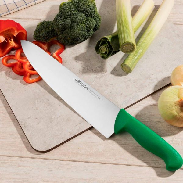 290921 Ніж кухарський 300 мм серія "2900" зелений