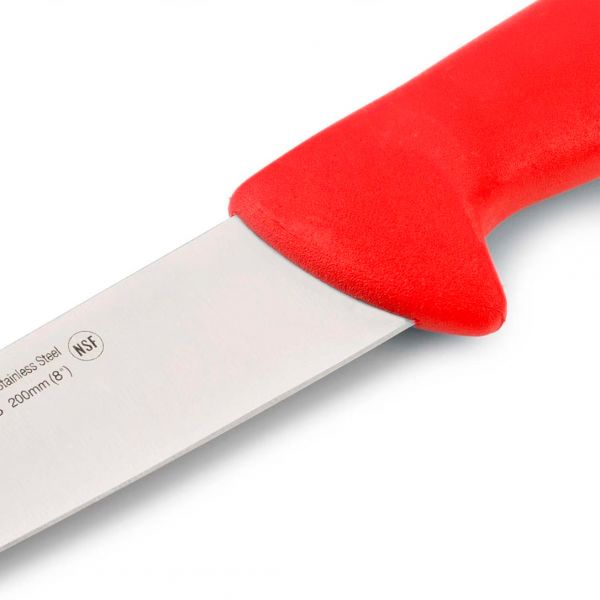 294822 Ніж м`ясника 200 мм серія "2900" червоний