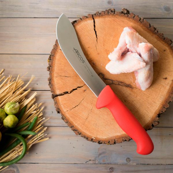 295422 Ніж для підрізання шкури 190 мм серія "2900" червоний