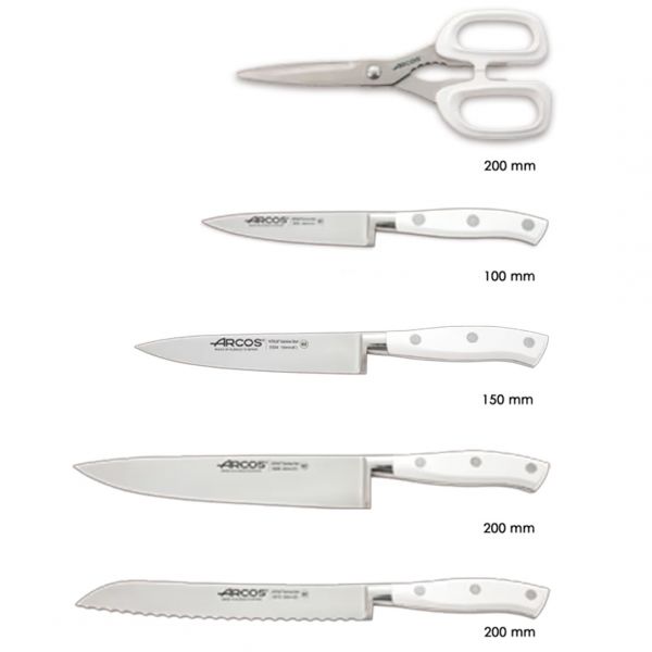 234524 Набір ножів із 5 предметів серія "Riviera WHITE"