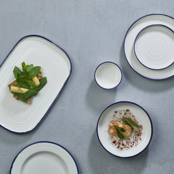 HL-NBL-14-KS Салатник 14 см (480 мл), декор "Navy Blue", серія "Helix"