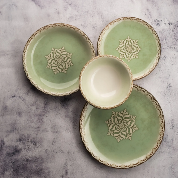 TN-RM-ZT-18-KS Салатник 18 см (650 мл), декор Rome, серія "Tinta"