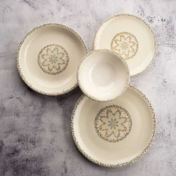 TN-TS-ZT-18-KS Салатник 18 см (650 мл), декор Tessera, серія "Tinta"