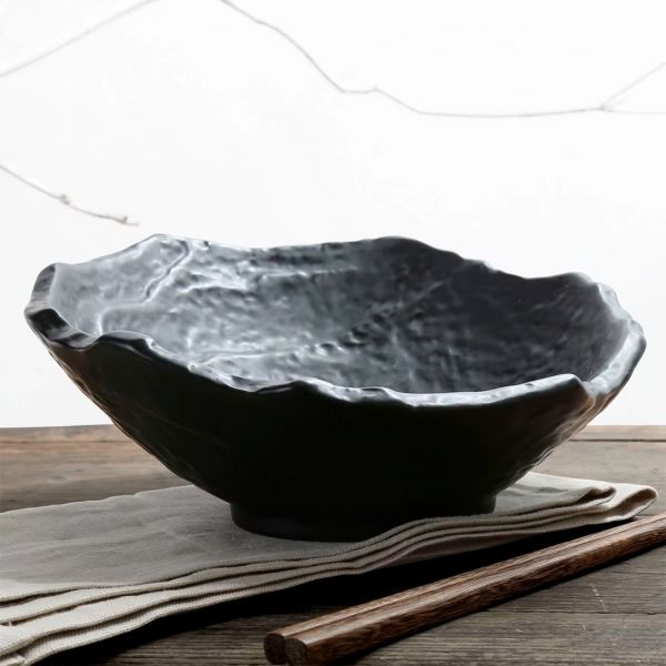 26023.BL Салатник меламіновий чорний 23,2x22,5 см, h-9,5 см, 0,77 л