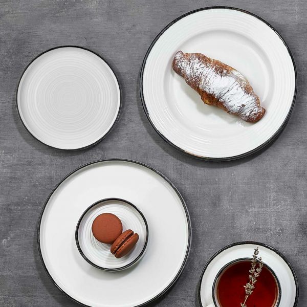 HL-BLA-GT-27-DZ Тарілка кругла 27 см, серія "Helix Black"