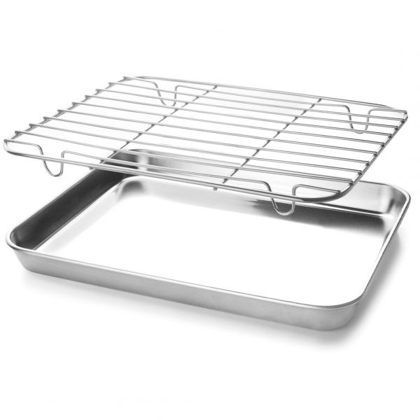 15566 Жаровня прямокутна зі знімною решіткою 26,5x20,5 h 2,5 см