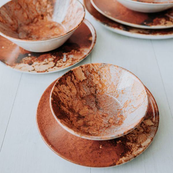 OPT1420-T0010 Салатник круглий d 20 см серія "Optimo" декор "Marble"