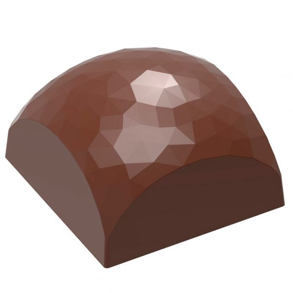 12062 CW Форма для шоколаду "квадрат з гранями" 25,5x25,5x15 мм, 3х8/9,5  г.