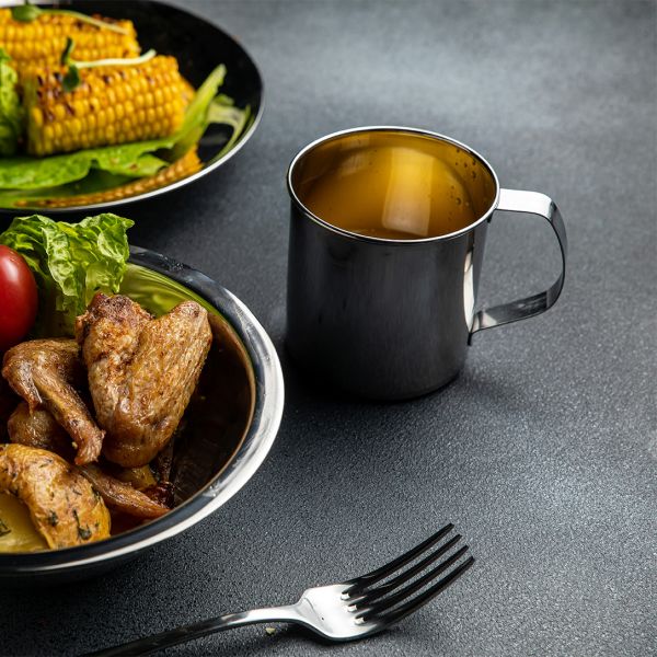 355003 Кружка н/ж, D 9 см, V 475 мл