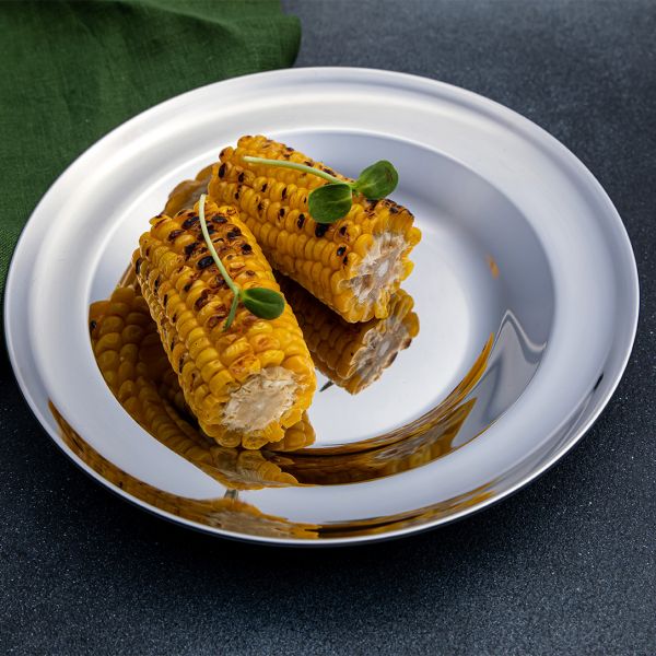 355002 Тарілка з бортами кругла, н/ж, d 23 см, об'єм 0,5 л