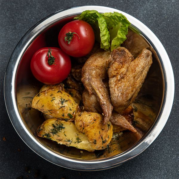 354801 Тарілка глибока, н/ж, діаметр 20 cм, об'єм 1,05 л