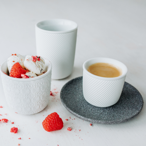 DWQ9508 Чашка з подвійними стінками 80 мл колір білий серія "Doublewall cups"