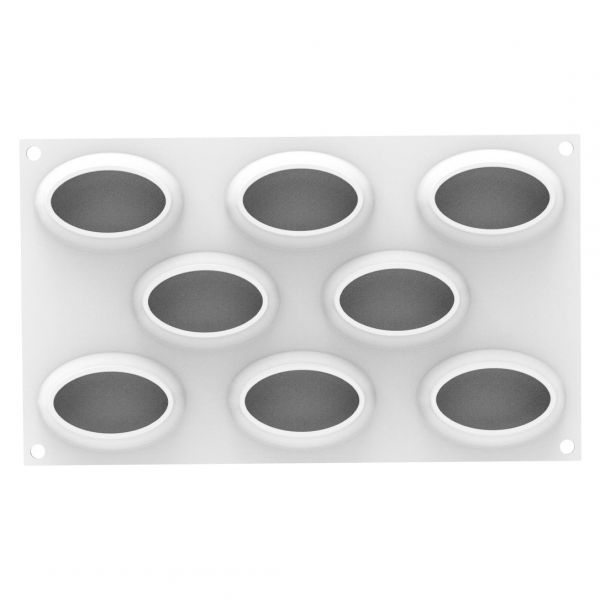 OVAL 80 Набір силіконова форма 80X52 h 30 mm + каттер
