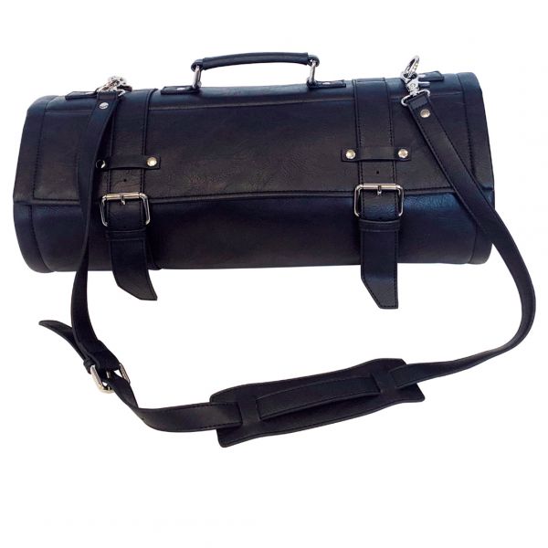 BR06 Сумка-рол барменська преміальна чорна, відкрита 50х110 см